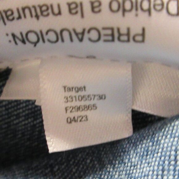 WILD FABLE Mid-Rise Chevron Denim Maxi Skirt Sz 4 Long Blue Jean Slit Skirt NWT - Picture 8 of 12